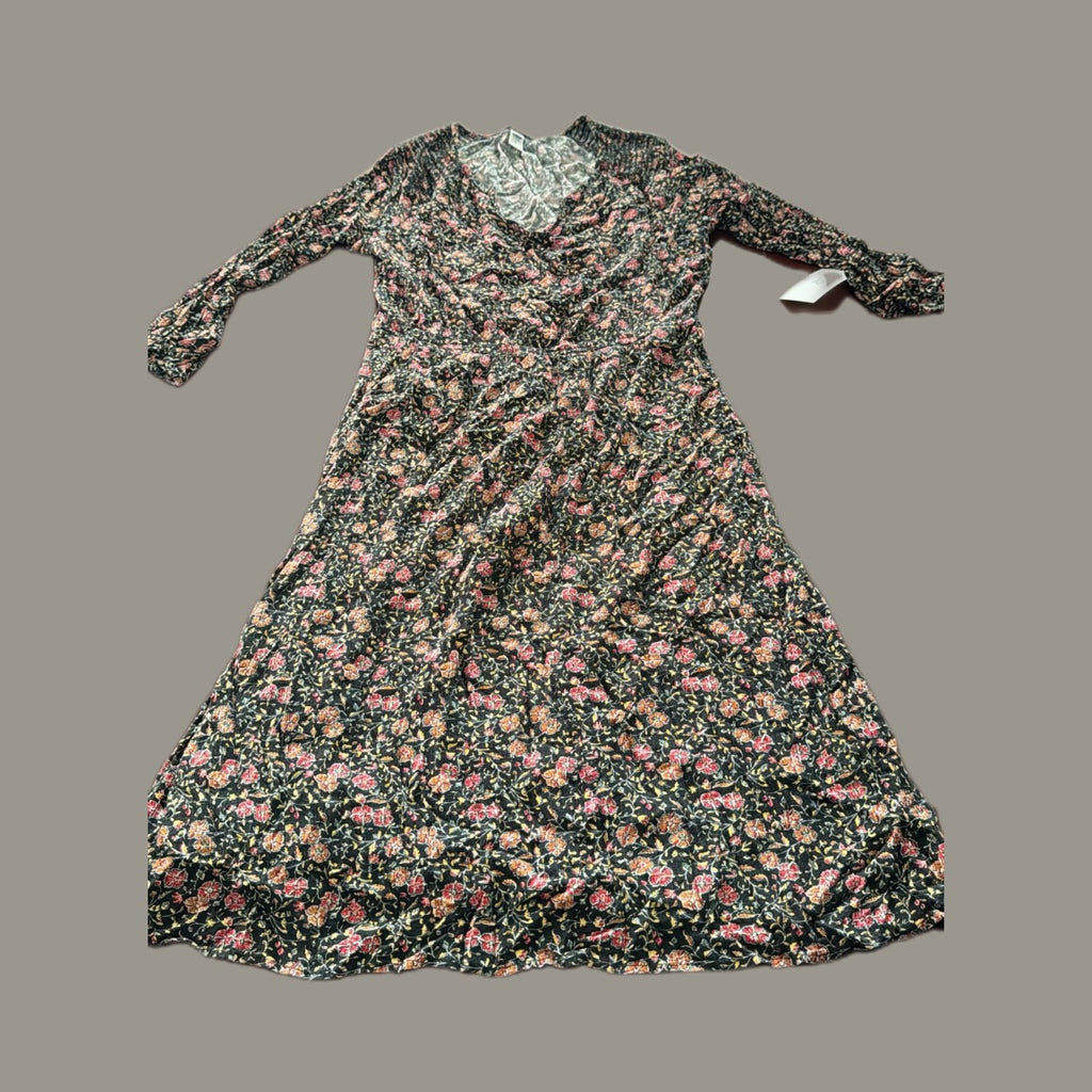 Old Navy Floral V-Neck Midi Dress