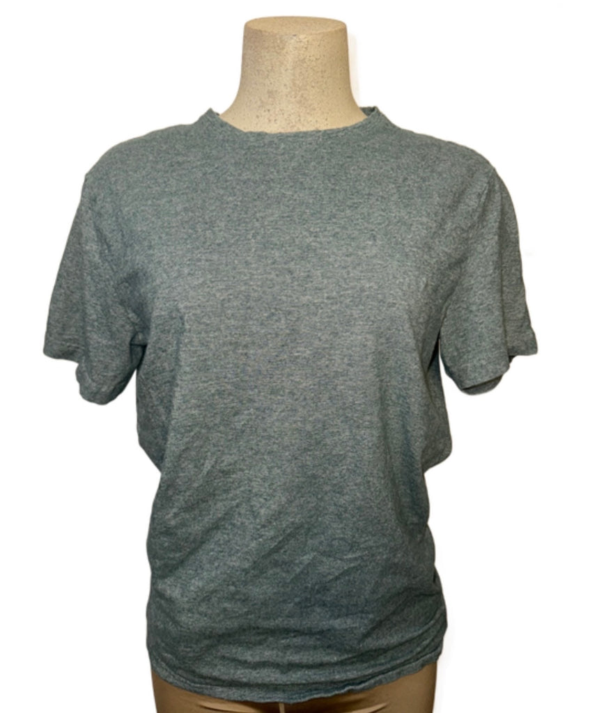H&M Slim Fit Blue-Grey T-Shirt - Size Large