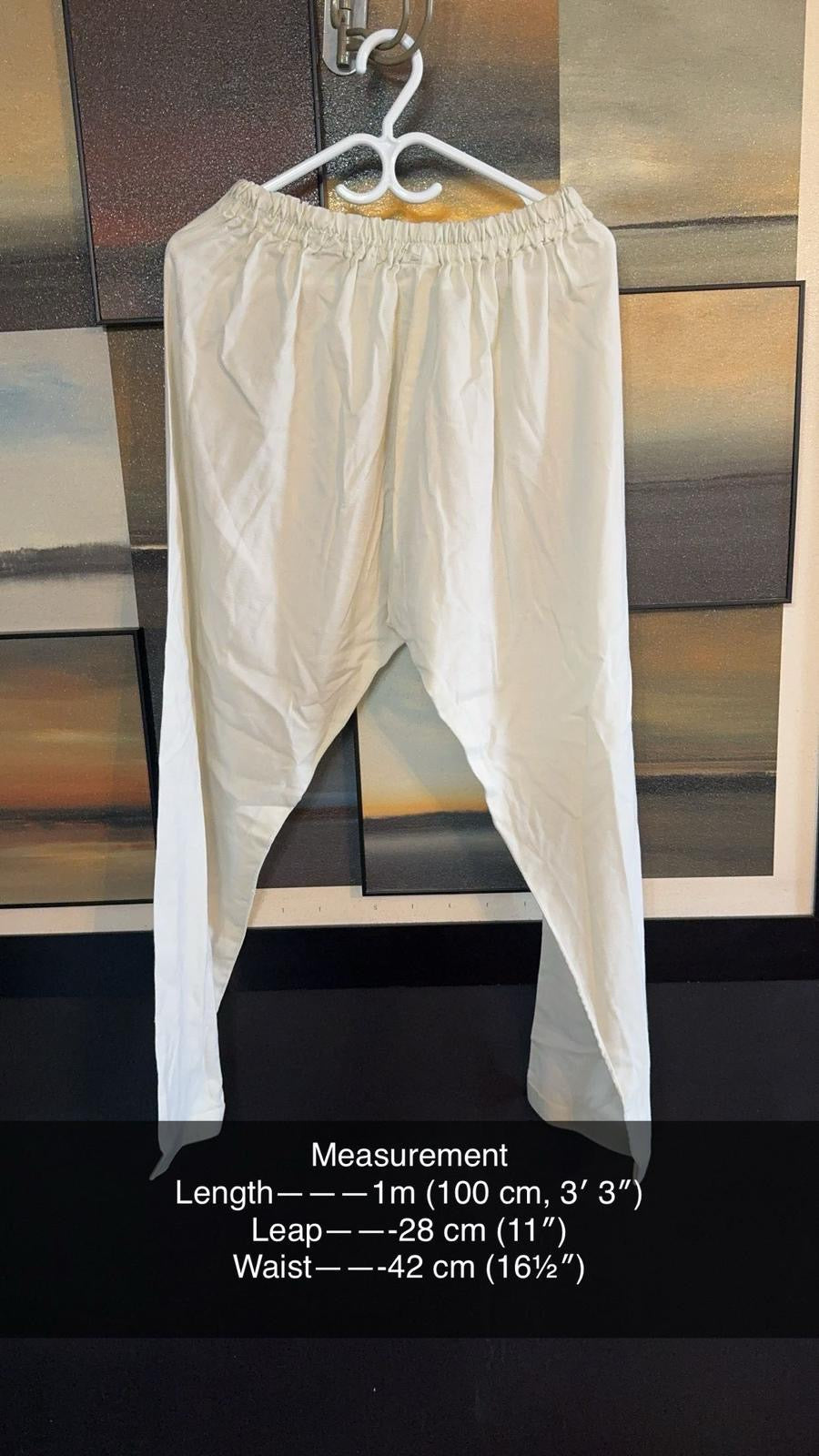 White Layering Pants