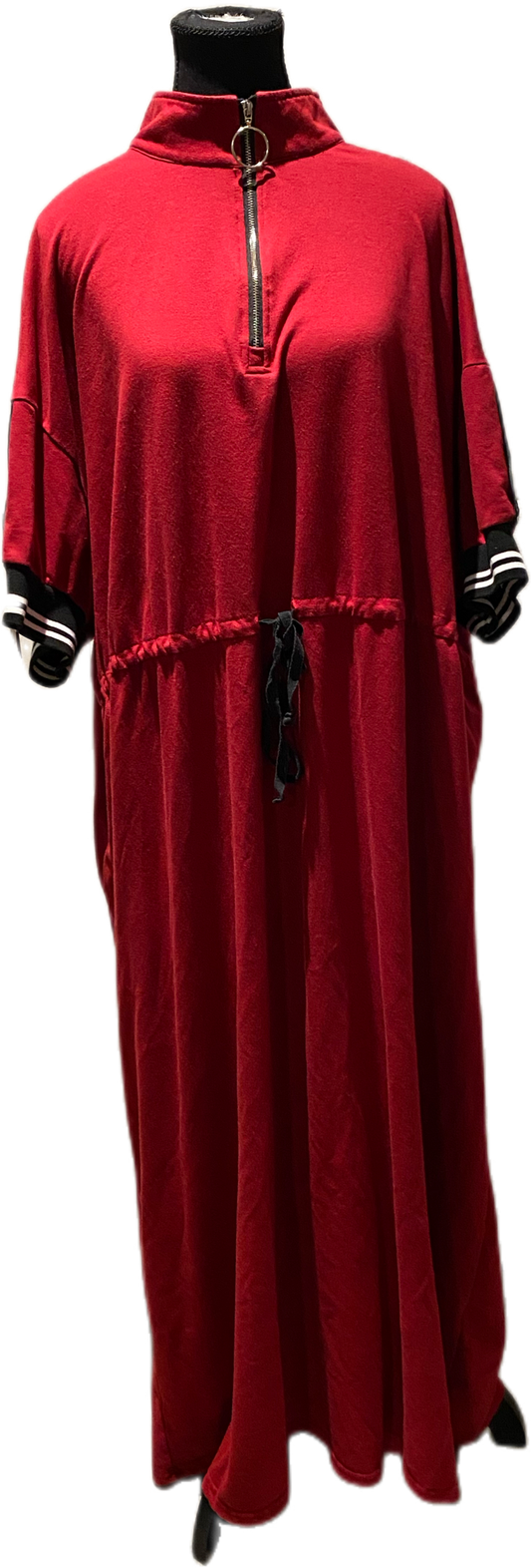 Red Sporty Abaya