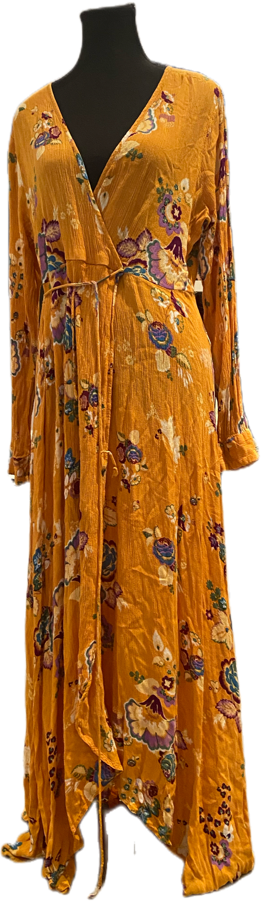 Yellow Floral Vacation Dress