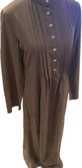 Coffee Pleated Abaya