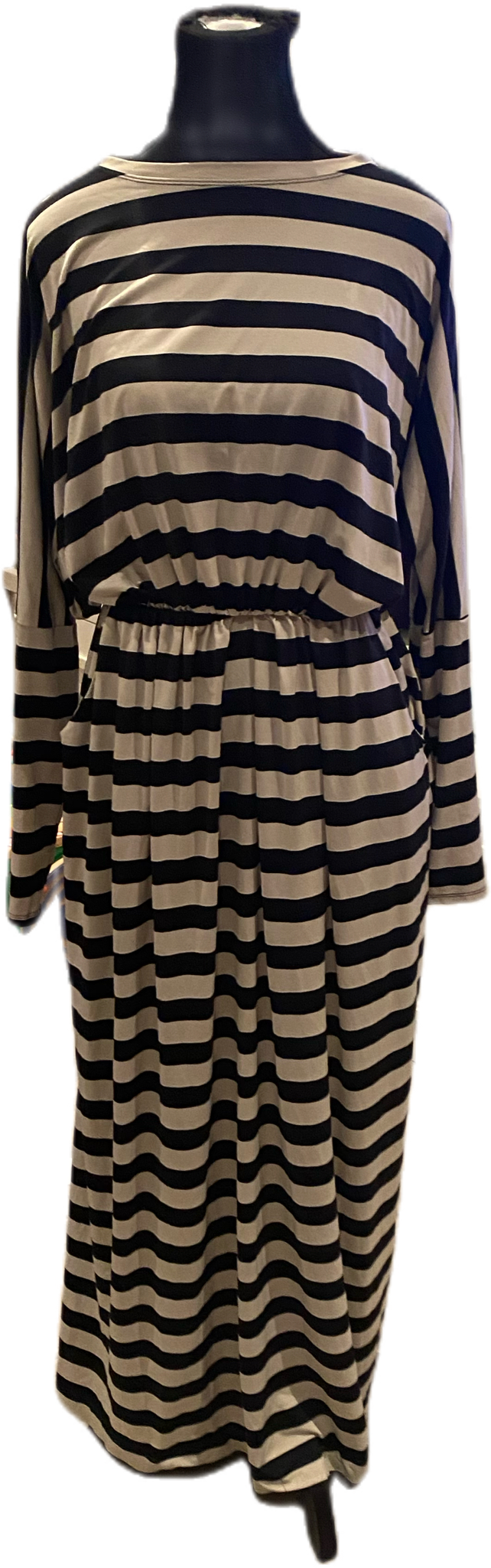 Striped Modest Dress