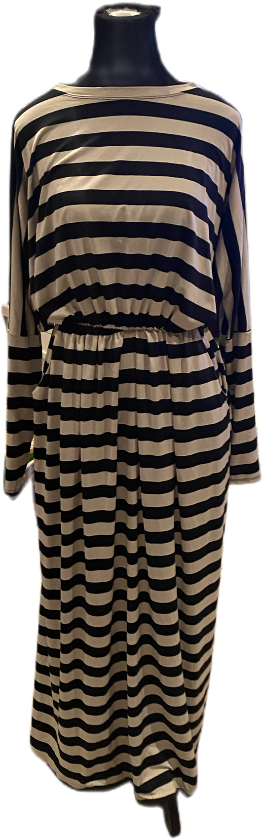 Striped Modest Dress