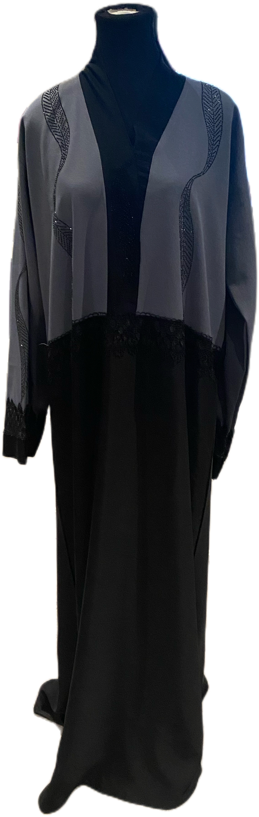 Grey Sparkling Abaya