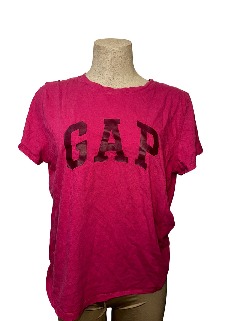 GAP Pink Logo T-Shirt - Size XL