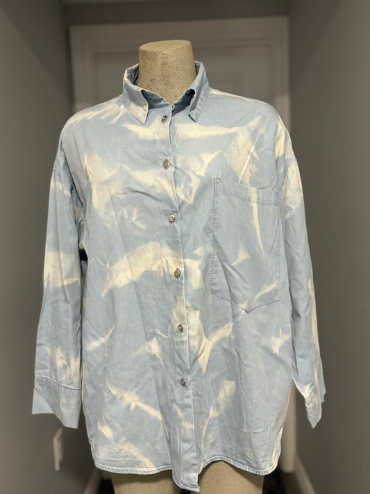 Khaadi Acidwash Denim Blouse