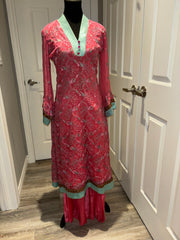 Candy Pink Embroidery 2 Piece Set