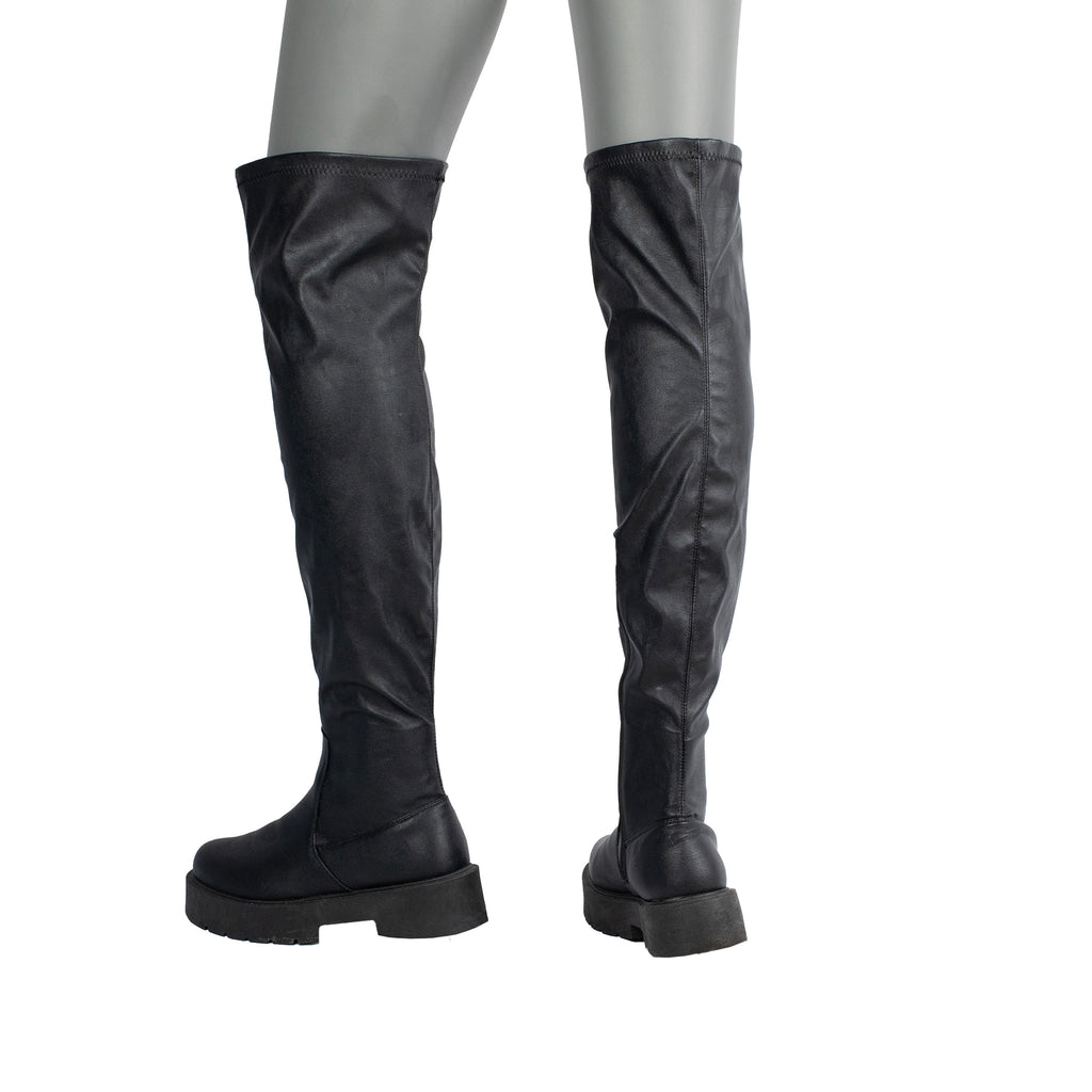 Women’s Over-the-Knee Black Boots – Size 11