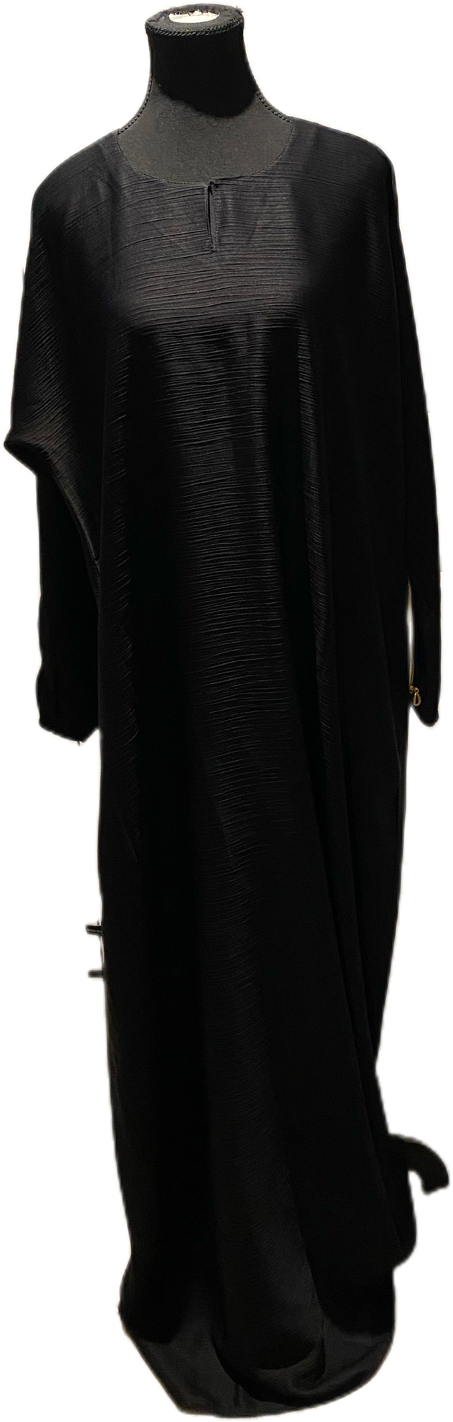 Textured Black Classic Abaya