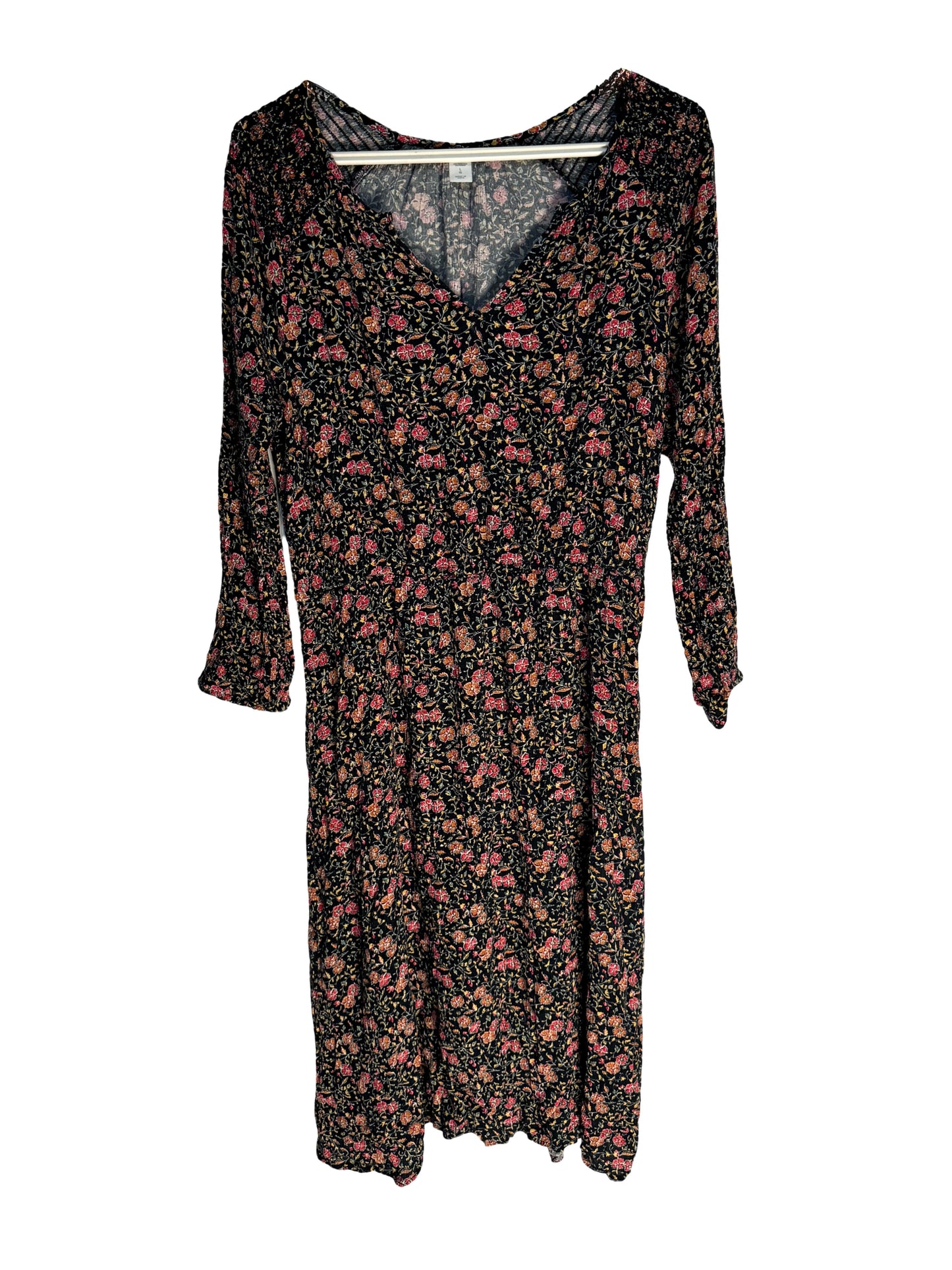 Old Navy Floral V-Neck Midi Dress