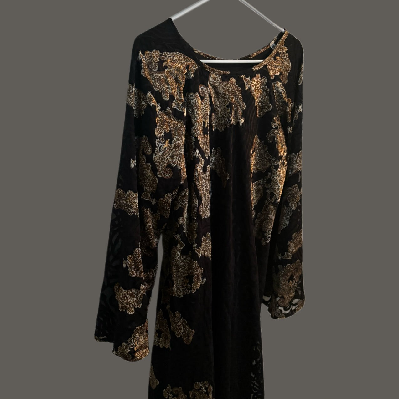 Velour Patterned Elegant Abaya