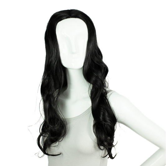 Long Wavy Synthetic Wig – Black