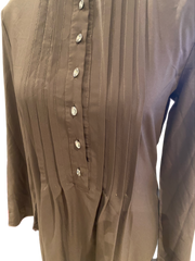 Coffee Pleated Abaya
