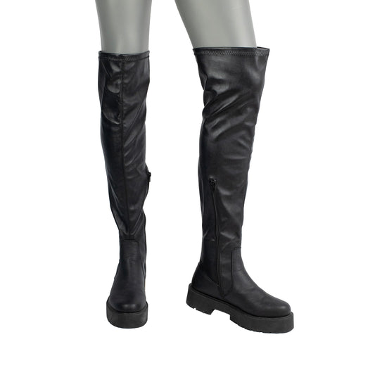 Women’s Over-the-Knee Black Boots – Size 11