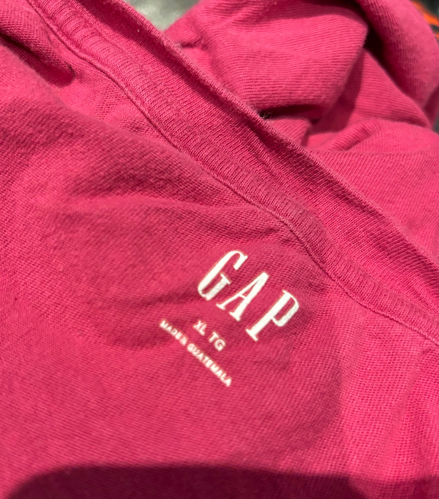 GAP Pink Logo T-Shirt - Size XL