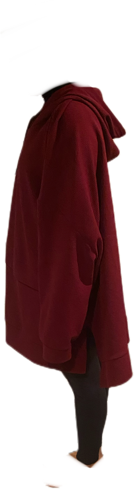 Oversized Burgundy Hoodie