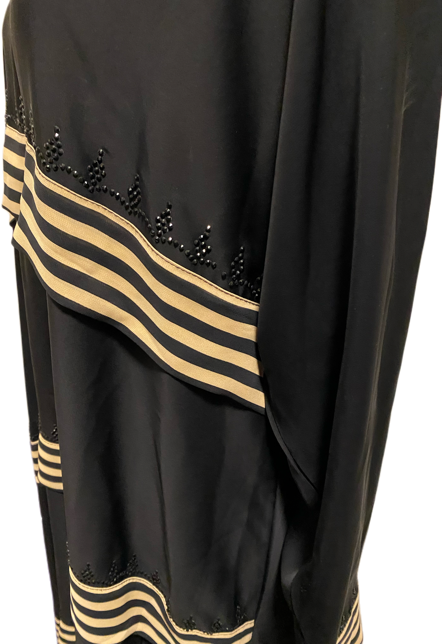 Sparkling Abaya with Stripes