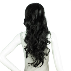 Long Wavy Synthetic Wig – Black
