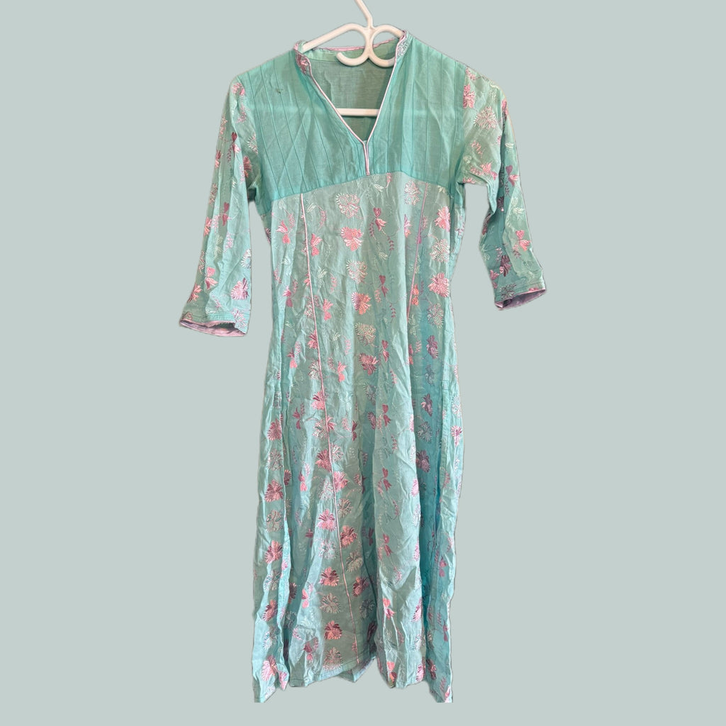 Teal & Rose Kurta
