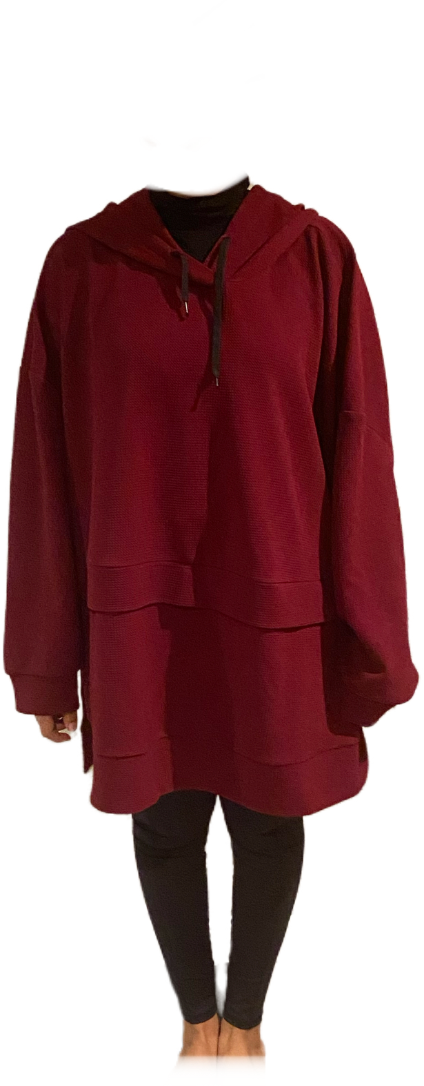 Oversized Burgundy Hoodie