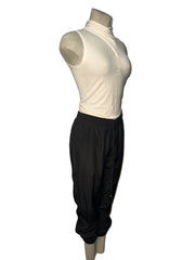 GUESS Black Ruched Jogger Pants - Size M/M