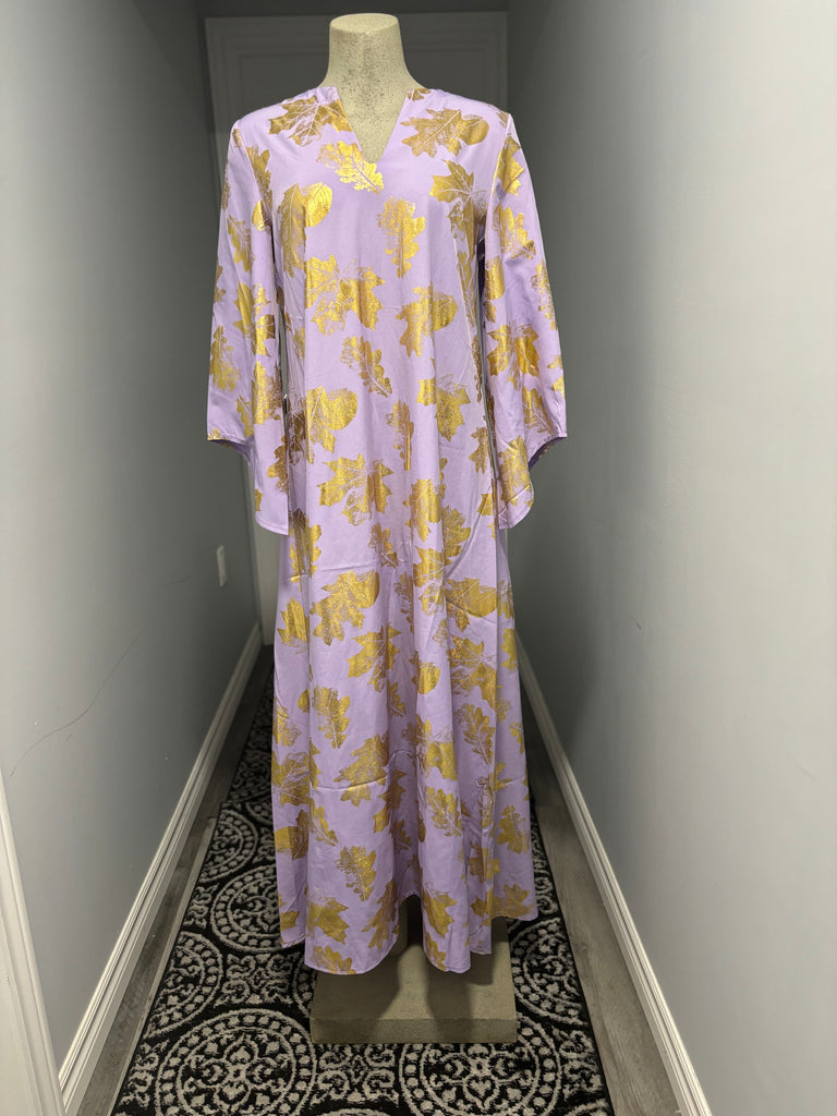Gold Leaves Abaya