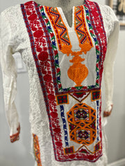 Embroidered Spring Kurti with Tribal Colours