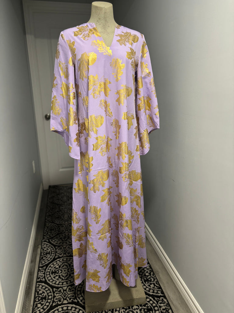 Gold Leaves Abaya