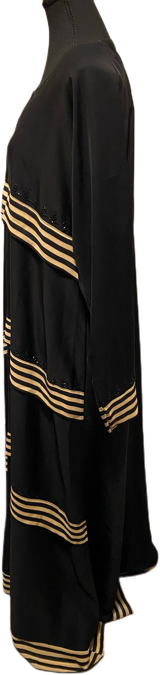 Sparkling Abaya with Stripes