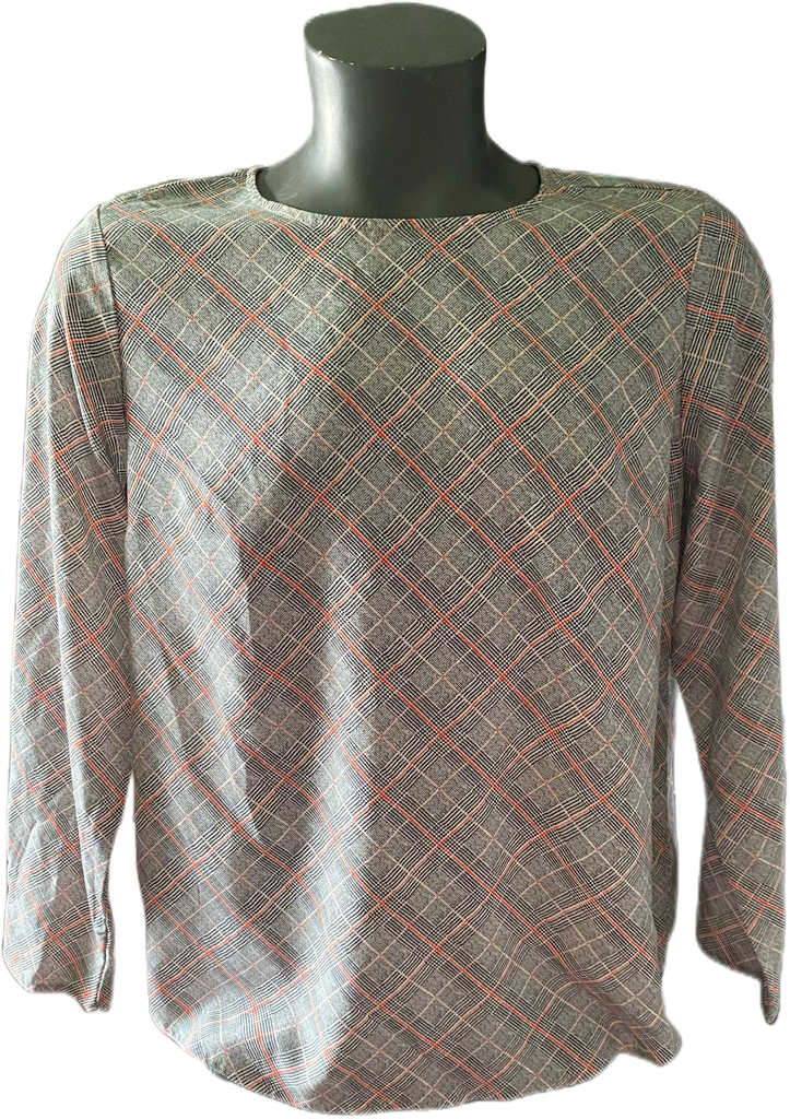 Elegant Plaid Top