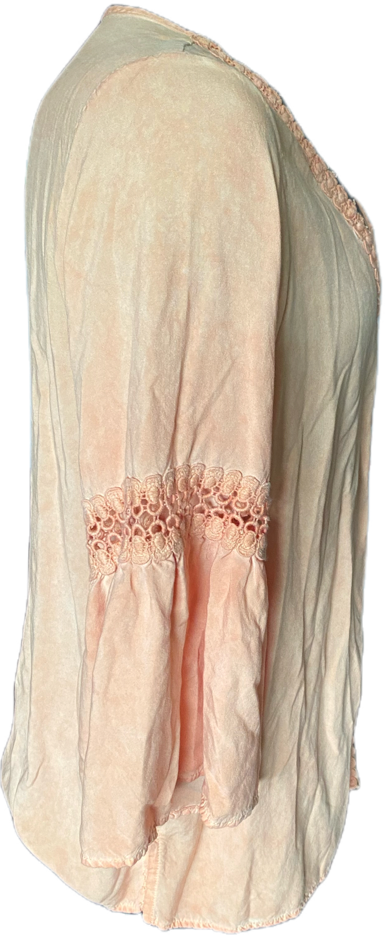 Peach Peasant Top